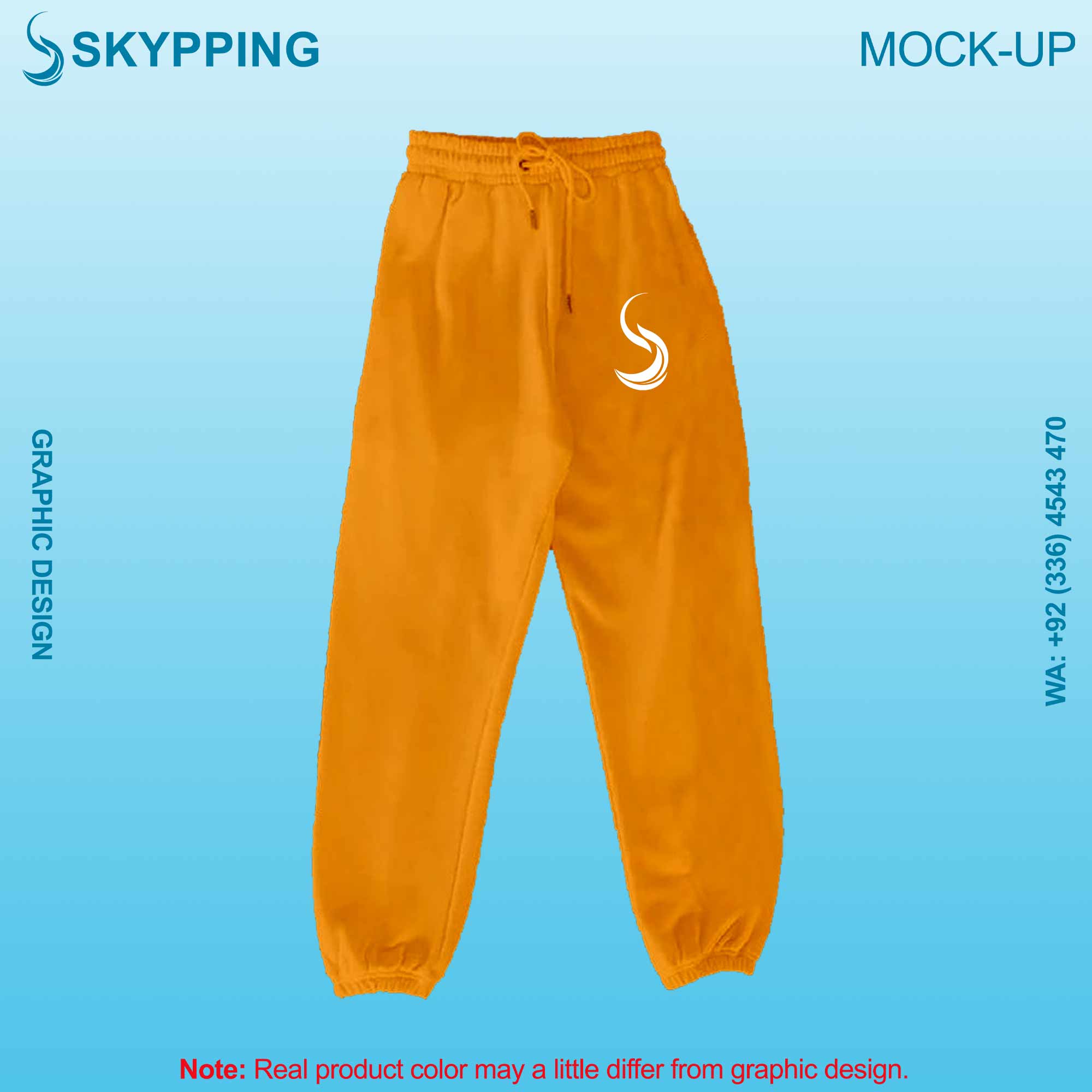 Sweatpant with Side Pocket and Closed Bottom